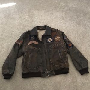 Genuine Leather Vintage World War 2 Bomber Jacket